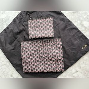 Maje - small organizer for tote bag I’m selling. Gently used. $85 canvas/leather